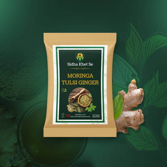 SIdhaKhetSe Moringa Herbal Green Tea