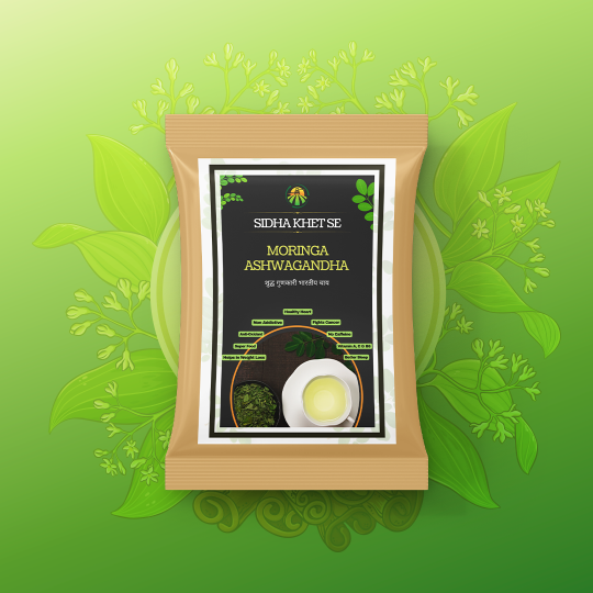 SIdhaKhetSe Moringa Herbal Green Tea
